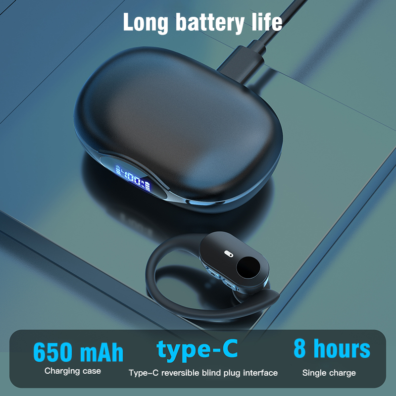 Ear-Hook Bluetooth 5.4 IPX7 Wireless In-Ear Headphones