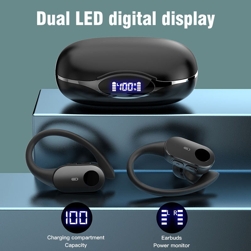 Ear-Hook Bluetooth 5.4 IPX7 Wireless In-Ear Headphones