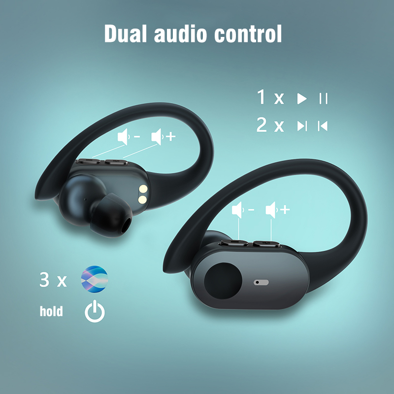 Ear-Hook Bluetooth 5.4 IPX7 Wireless In-Ear Headphones