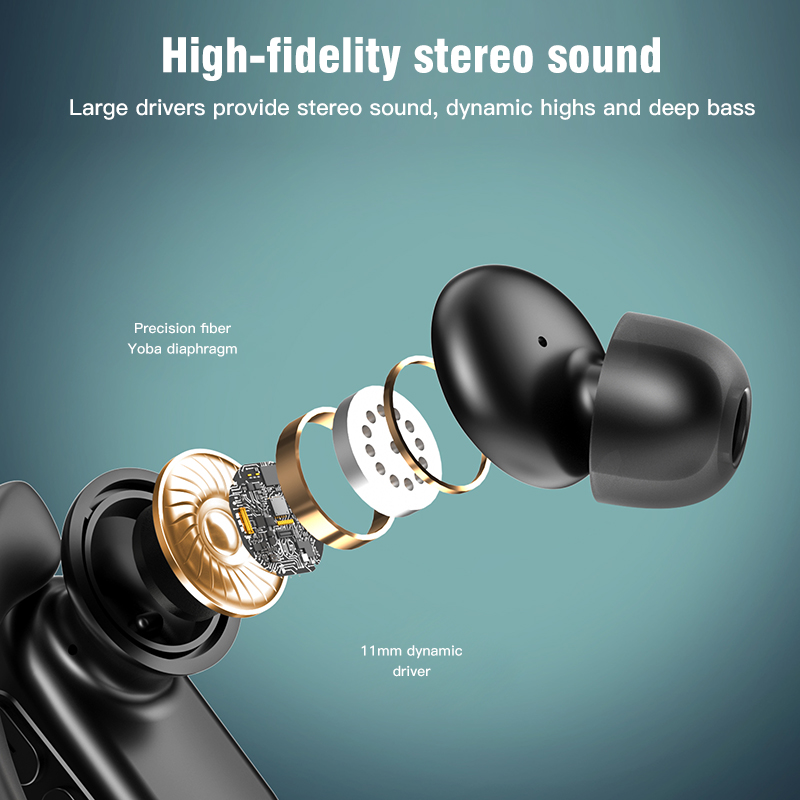 Ear-Hook Bluetooth 5.4 IPX7 Wireless In-Ear Headphones
